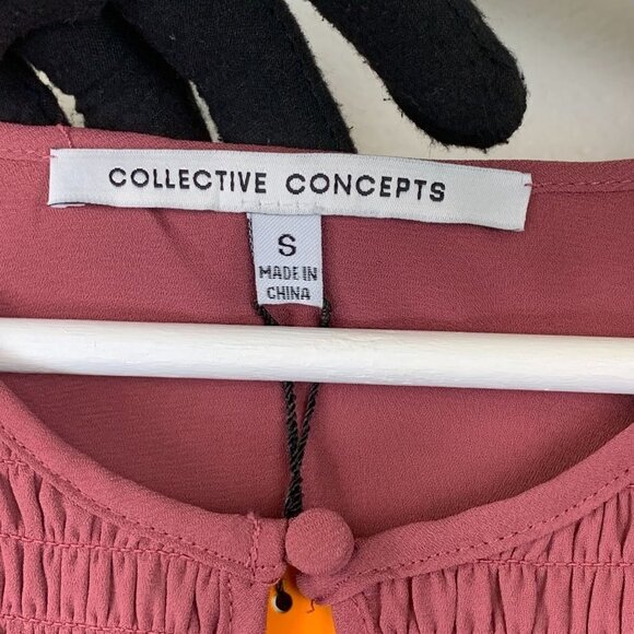 NWT COLLECTIVE CONCEPTS Ruffled Shift Dress - Picture 6 of 8